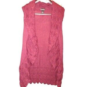 Contemporary Style Signature Studio Lightweight Maroon Sweater Vest Size Small